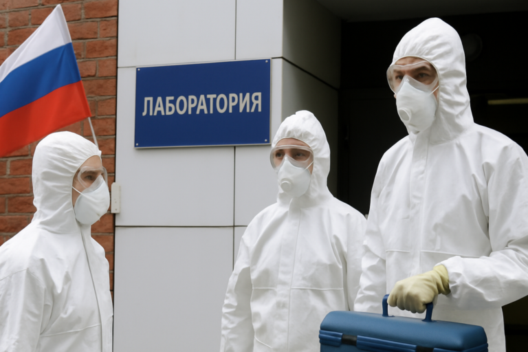 Capa horizontal 16:9 sem textos, ilustrando rússia garante que novos exames descartam peste após morte de funcionária.