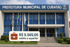 prefeitura cubatão sp abre capa de concurso público com vagas para níveis médio e superior