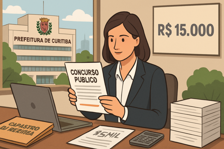 Imagem de capa representando a prefeitura curitiba pr retifica editais de concursos com vagas imediatas