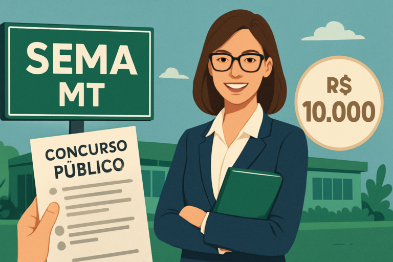 Capa para notícia: sema mt abre concurso com vagas de nível superior e salários atrativos