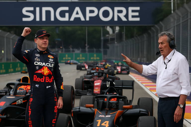 gp singapura f1 tem capa com Verstappen na pole da sprint, Bortoleto em 14º e confusão da FIA no treino