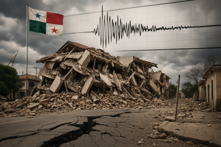 Imagem de capa: terremoto panamá gera mais, destacando 80 réplicas e a busca por previsões sísmicas.