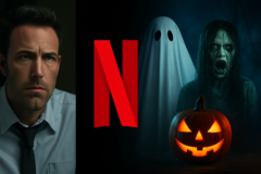 Capa horizontal 16:9 representando netflix estreia suspense ben e filmes de terror para outubro, sem textos.