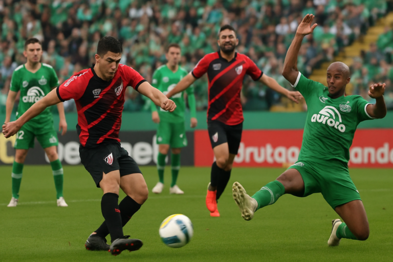 Capa horizontal 16:9 sem textos, representando viveros amplia artilharia athletico com Athletico-PR goleando Chapecoense fora de casa