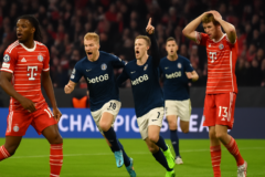 Capa: bayern munique leva susto na Champions, zebra norueguesa vira o jogo com expulsão de Olise