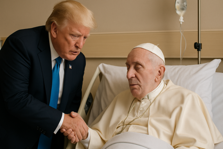 donald trump quebra divergências e desejo de rápida melhora ao Papa Leão XIV em Roma, capa 16:9, sem textos