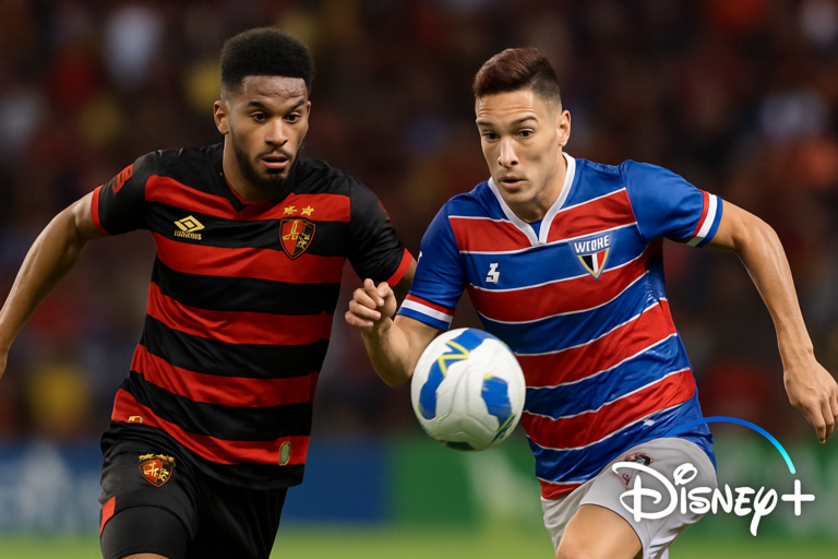 Imagem de capa: sport fortaleza duelam série entre clubes da Série B, com foco no acesso e nos playoffs, Disney+.