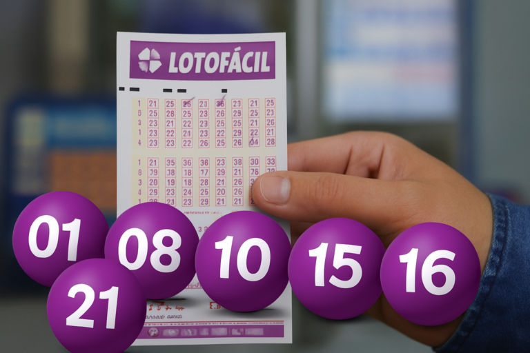 Capa para lotofácil hoje concurso 3806 com design 16:9, sem textos, representando números sorteados e apostas premiadas.
