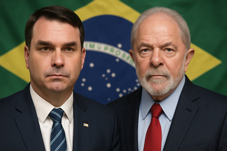 pesquisa ipespe abrapel mostra capa com empate entre Flávio Bolsonaro e Lula no 2º turno de 2026
