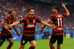 flamengo brilha fora casa: capa com vitória do Flamengo sobre o Bahia na Arena Fonte Nova, gols de Jorginho, Plata e Paquetá