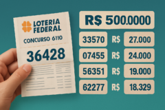 Capa horizontal 16:9 sem textos; imagem sugere confira resultado loteria federal com bilhetes premiados e valores