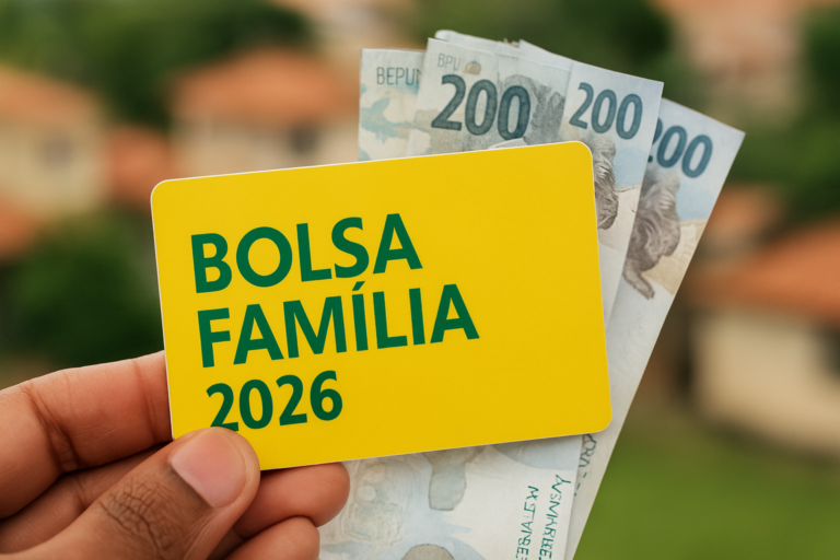 Capa ilustrando bolsa família 2026 pagamento com novidades de outubro, novos valores e regras.