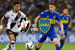 vasco x boca juniors - capa horizontal 16:9, sem textos, retratando a semifinal na Sul-Americana no Maracanã