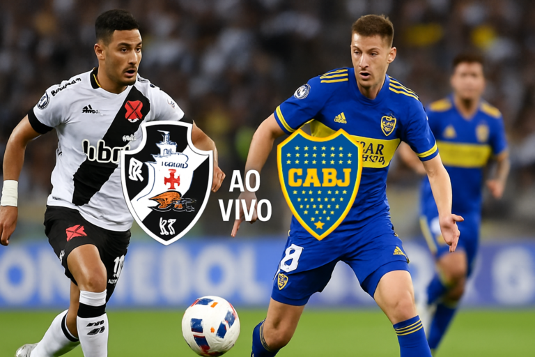 vasco x boca juniors - capa horizontal 16:9, sem textos, retratando a semifinal na Sul-Americana no Maracanã