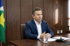 senador eleito Mauro Mendes, do partido União Brasil